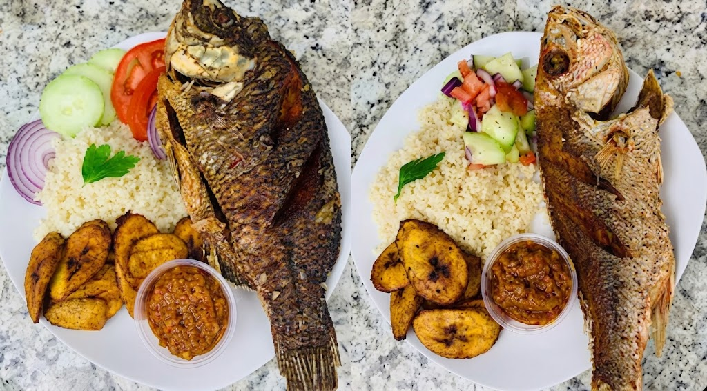Authentic Liberian stew with rice